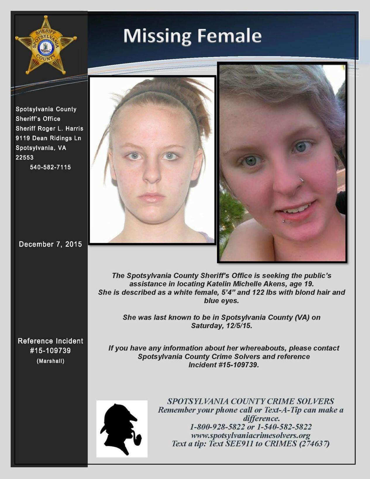 Spotsylvania police Looking For Missing 19-year-old Woman | Crime