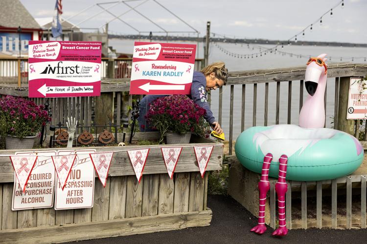 Fairview Beach 'flocking pink on the Potomac' for breast cancer