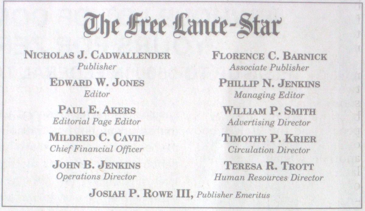 Newspaper Anatomy Quiz A Red Pen Contest Blogs Fredericksburg Com