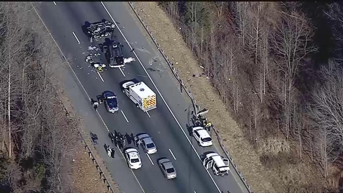 VIDEO Crash scene at milemarker 142 on I95 north in Stafford