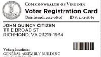fredericksburg editorial registration voter card