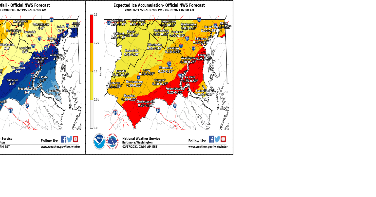 FREDERICKSBURG AREA WEATHER The latest on the approaching winter storm