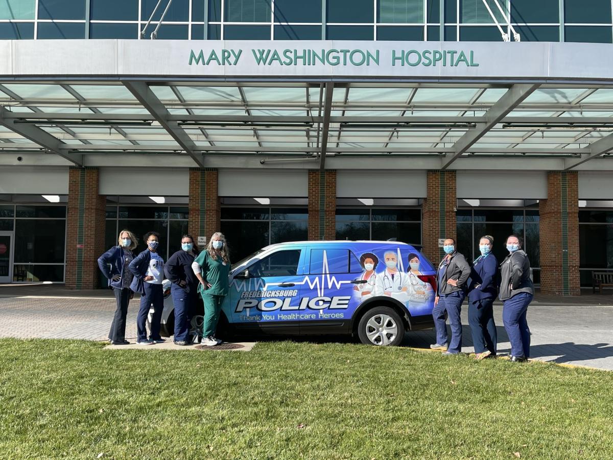 Healthcare Heroes vehicle at Mary Washington Hospital
