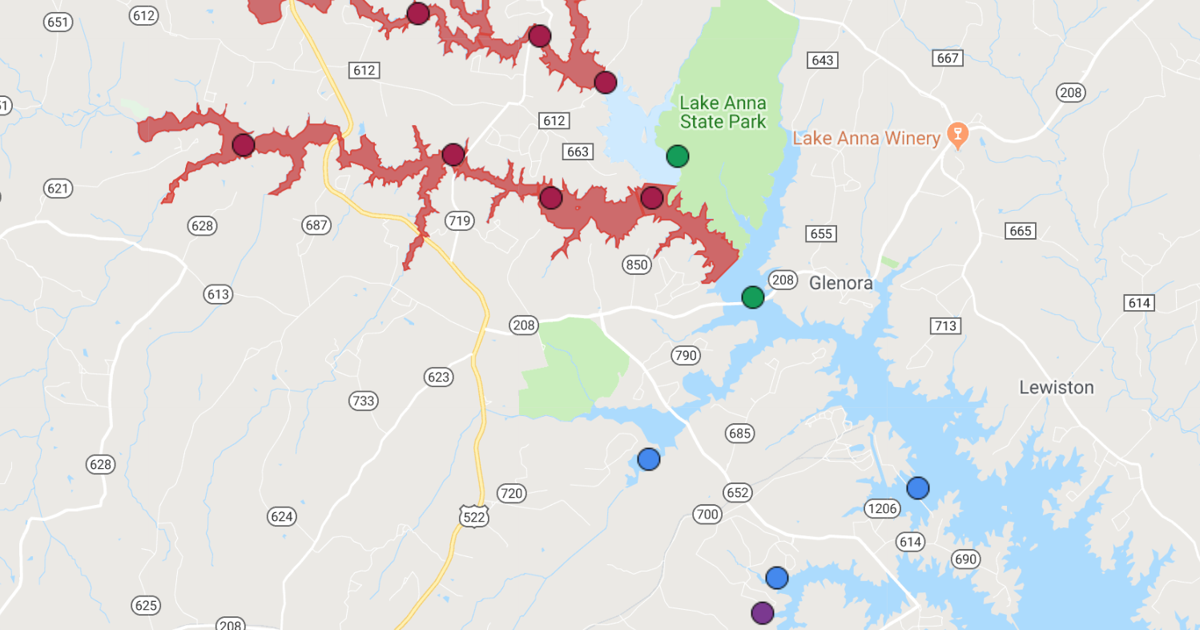 Lake Anna algae bloom advisory updated