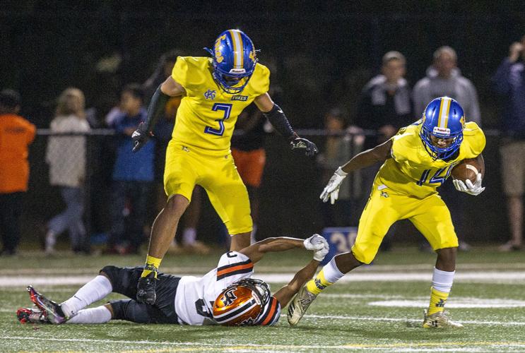 High school football King reaches gold standard in rout of
