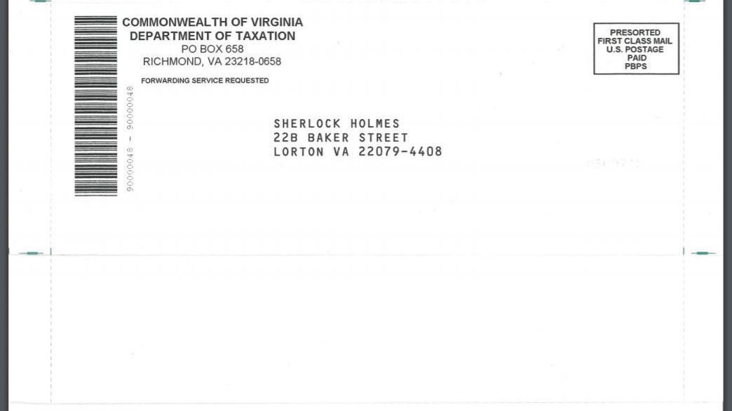 Virginia Tax Refund Checks Are In The Mail Don t Toss Out This Envelope State Region Virginia Tax Refund Checks Are In The Mail Don t Toss Out This Envelope State Region