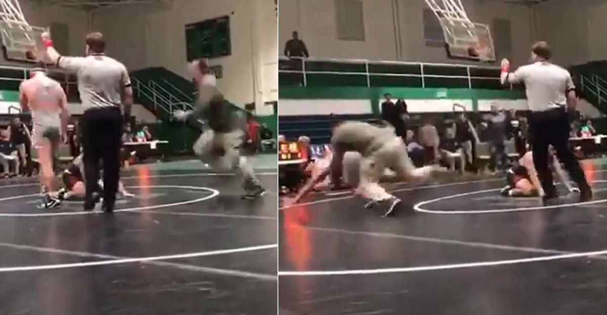 Dad Arrested After Tackling Son S Opponent During N C High School Wrestling Match Sports News Fredericksburg Com