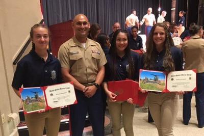 Mountain View High School Marine Corps JROTC cadets attend Summer Leadership and Character Development Academy at Quantico