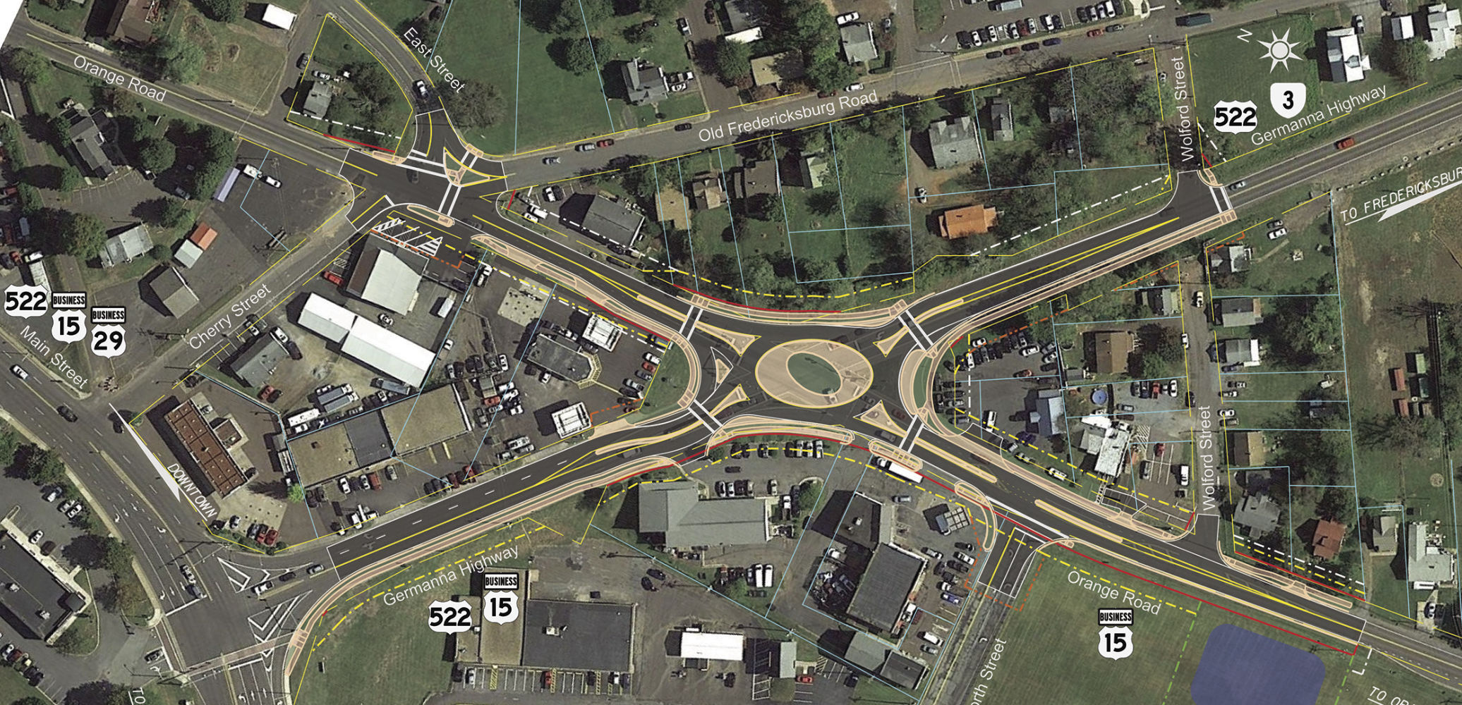 Roundabout proposed at Route 3 and Orange Road