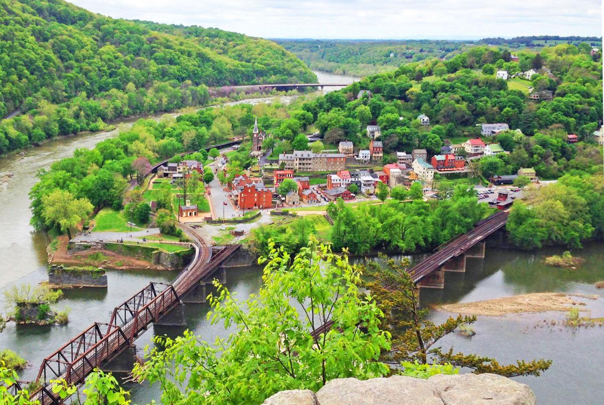 Harpers Ferry provides a vista for views, but be prepared for steep