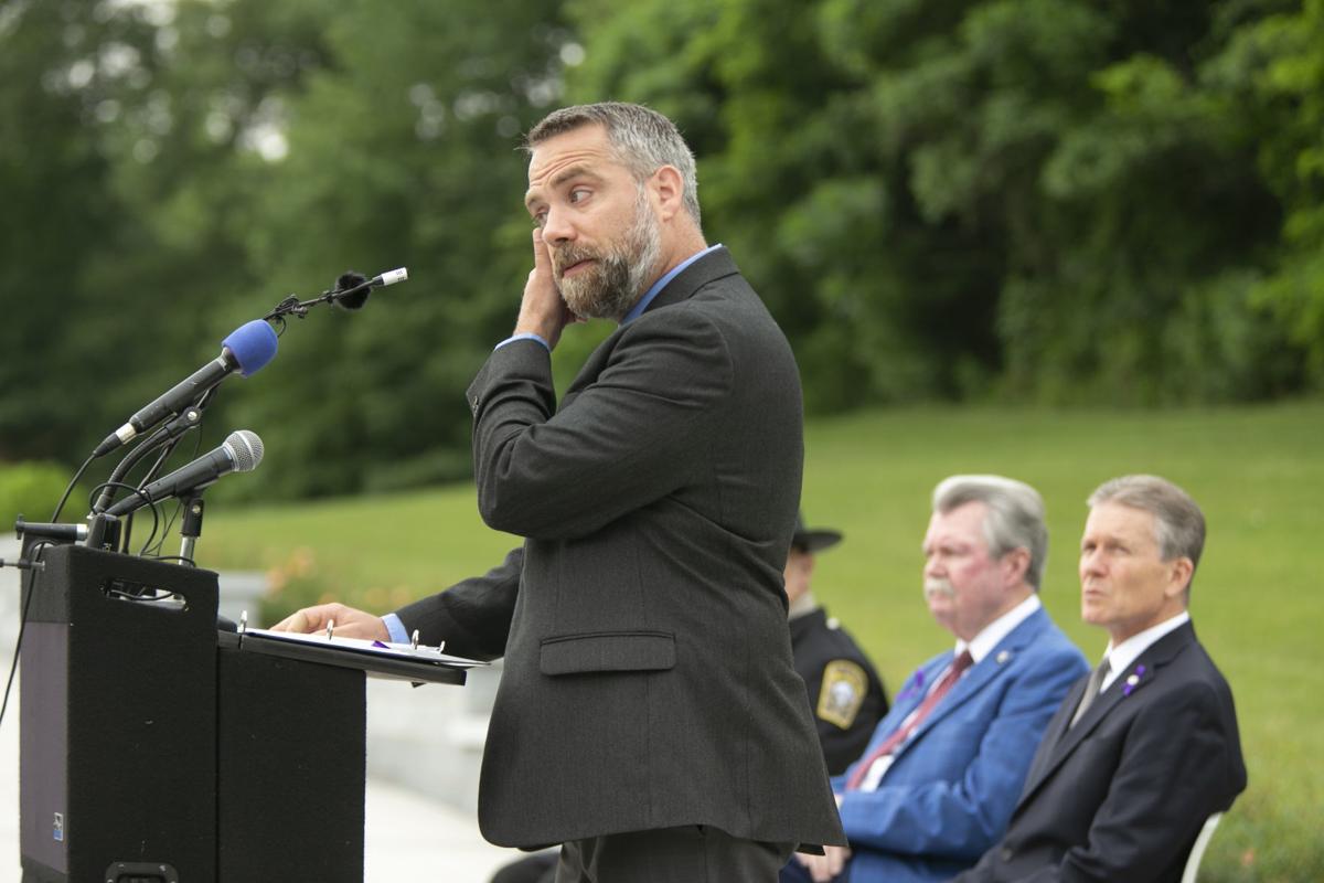 Crowd Gathers In Stafford To Remember Former County