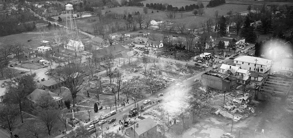 From the Archives Aftermath of 1955 Bowling Green fire