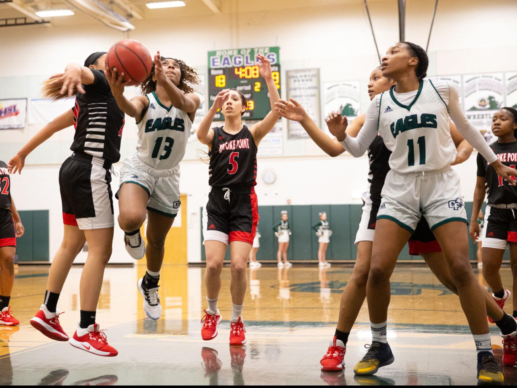 High School Girls Basketball Downs Bogier Lead Colonial Forge Past Brooke Point High School Fredericksburg Com