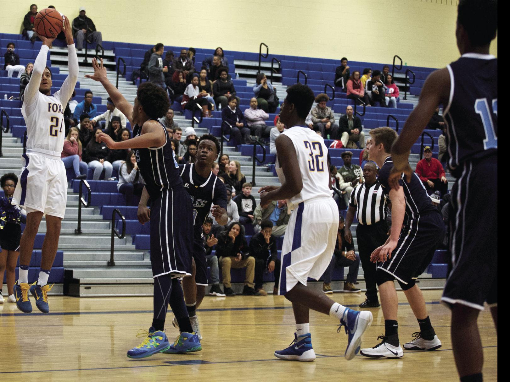 High School Boys Basketball Relentless King George Handles