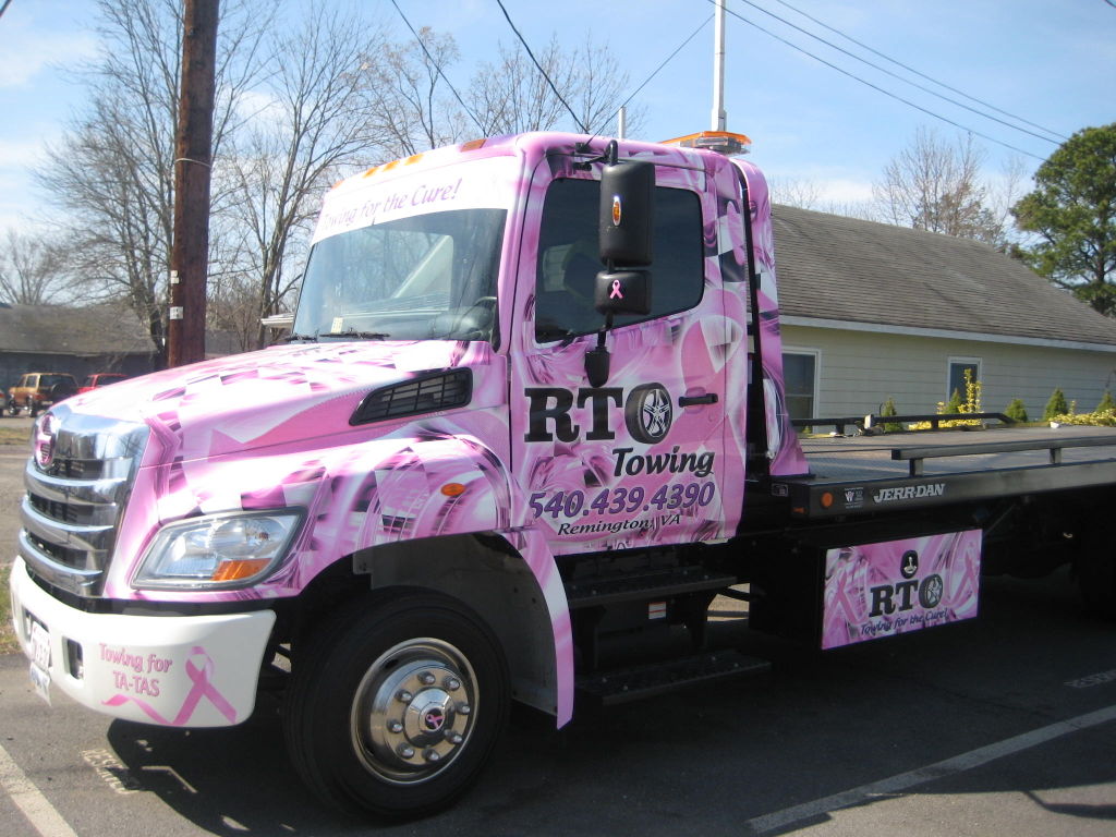 Real men drive pink trucks