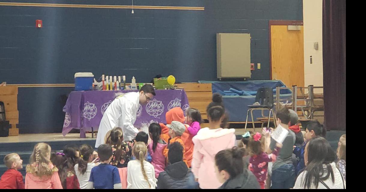 STEM: Mad Scientist entertains at Parkside Elementary School family night