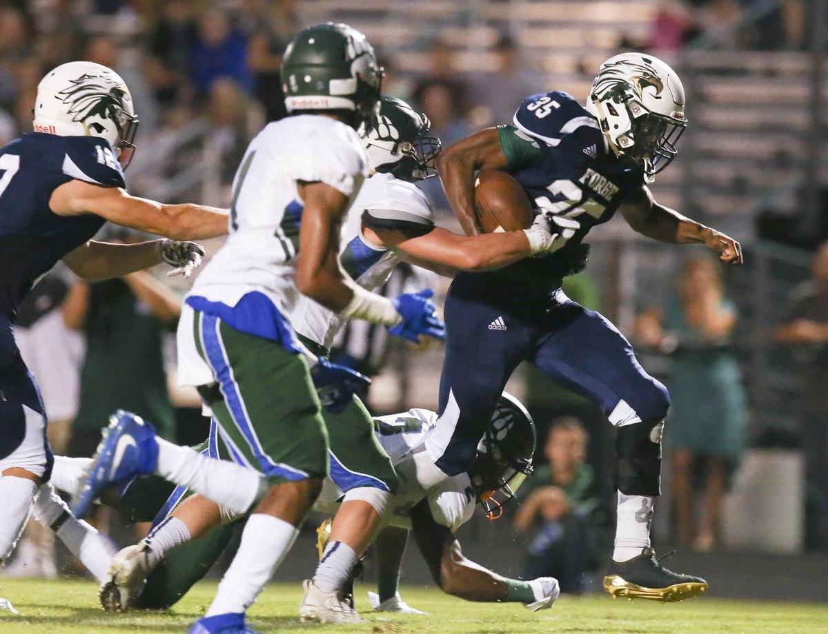 High School Football Colonial Forge Scraps Its Way To 14 6 Win