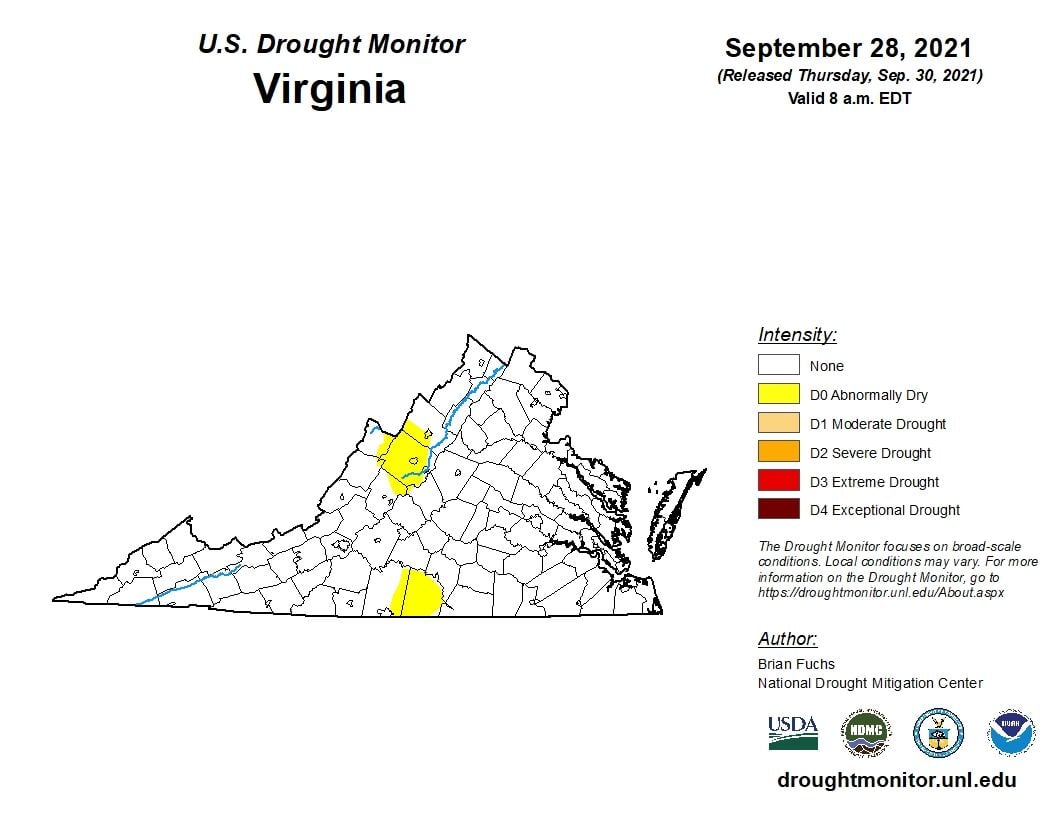FREDERICKSBURG AREA WEATHER A beautiful start to October