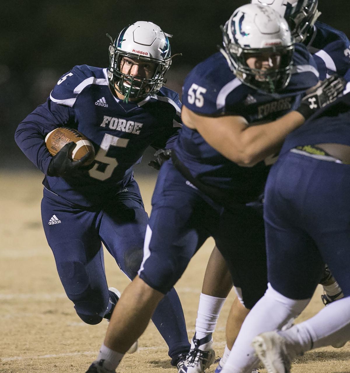 High School Football Run Game Carries Colonial Forge By