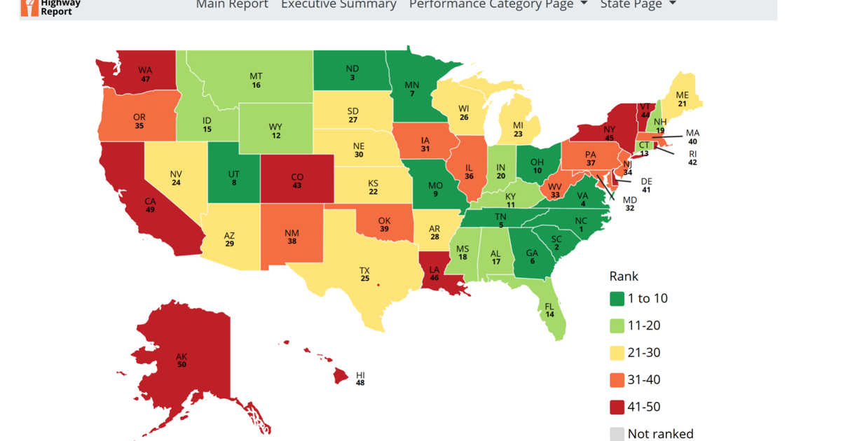 Provical Traffic Ranks Virginia top five in annual traffic report