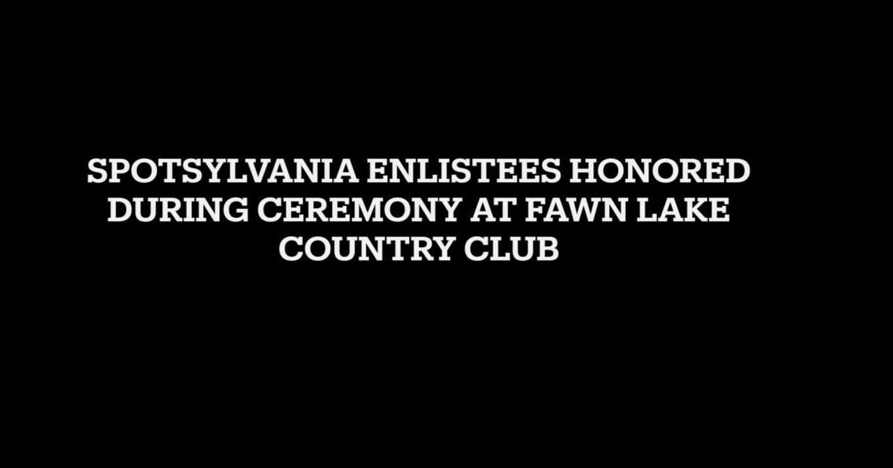 Spotsylvania enlistees honored during ceremony->すべての結果
