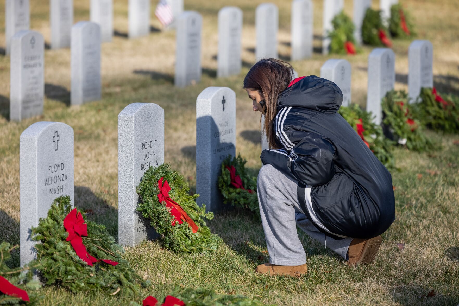 Generations Honor Fallen At Wreaths Across America Ceremony