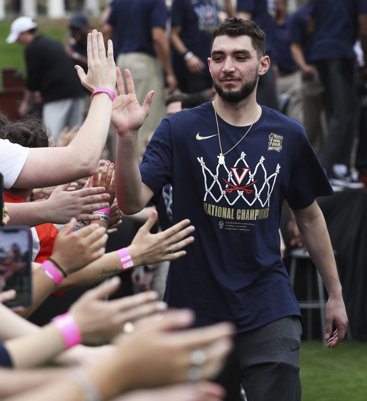 College Basketball Virginia Celebrates Its National Championship