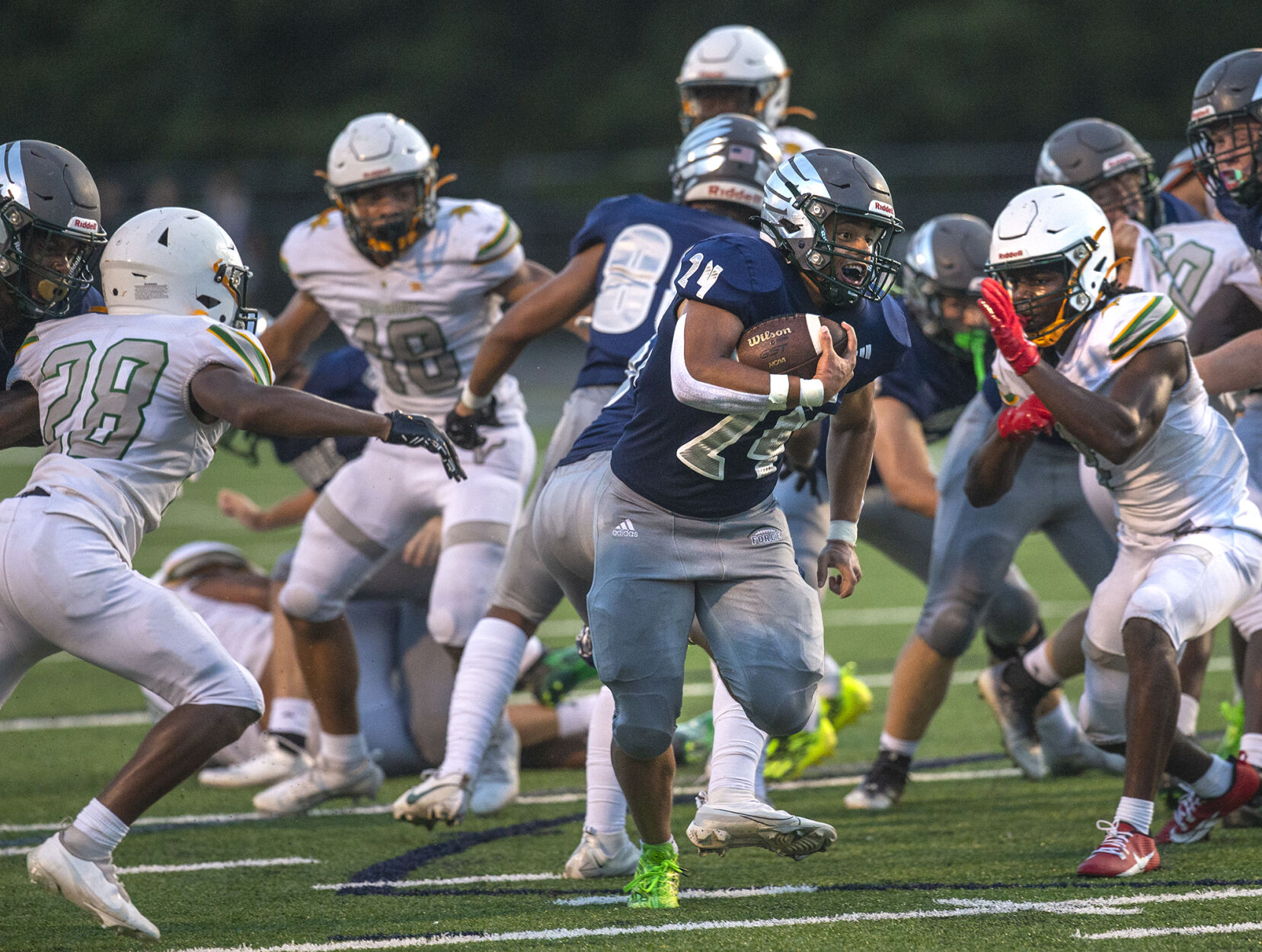 Former Woodbridge QB Ethan Horne led Colonial Forge to victory with four touchdowns