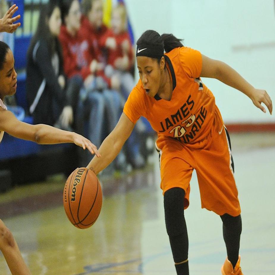 High School Girls Basketball Caroline Makes It Tough On James