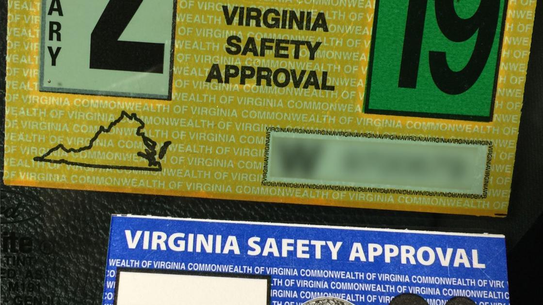 New Virginia Car Inspection Stickers Are Smaller Less Susceptible New Virginia Car Inspection Stickers Are Smaller Less Susceptible To Tampering State Region Fredericksburg Com