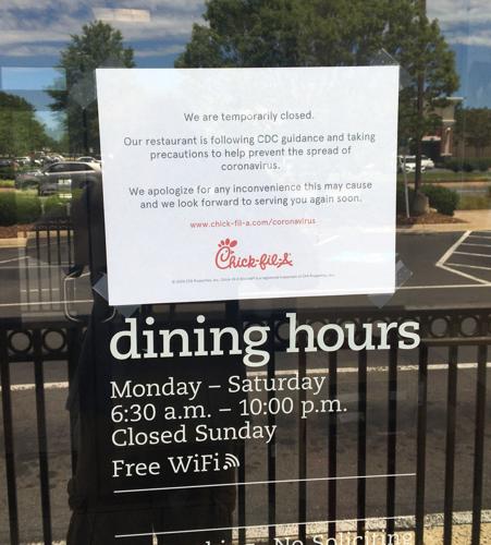 Virus closes popular Chick-fil-A in Fredericksburg&rsquo;s Central Park
