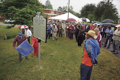 Historical marker unveiled at Ralph Bunche High School, King George County