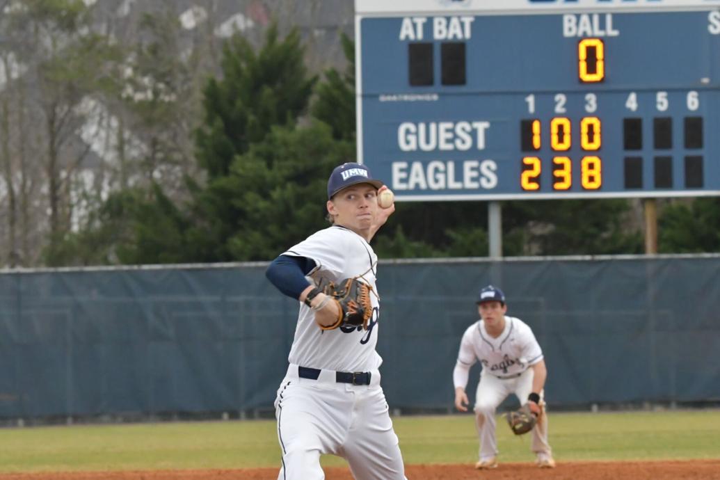 Gavin Riley Corder UMW baseball shuts out EMU to begin 2025 season