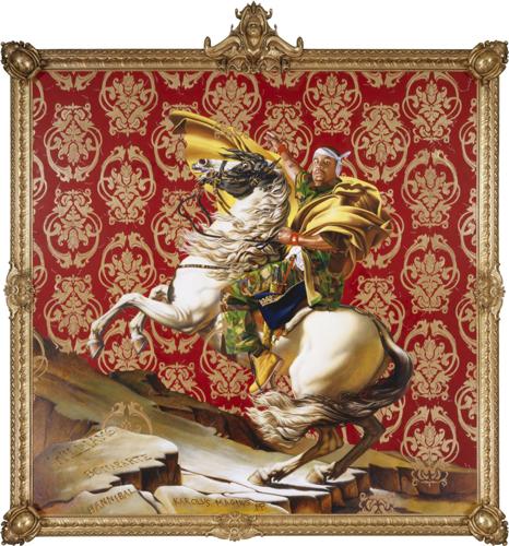 'Napoleon Leading the Army over the Alps' by Kehinde Wiley
