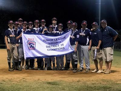 league little spotsylvania district stars baseball fredericksburg junior capture title county tonight captured championship fields virginia dream team