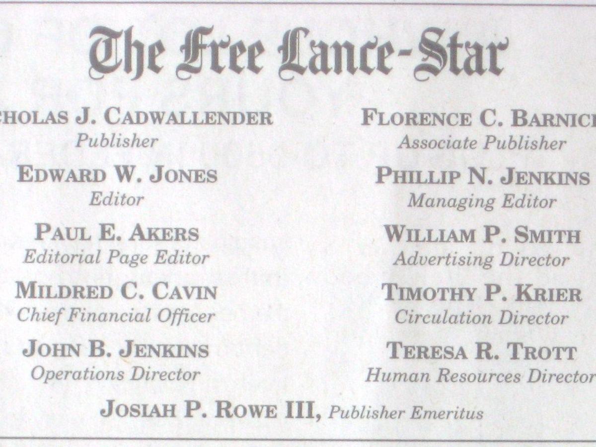 Newspaper Anatomy Quiz A Red Pen Contest Blogs Fredericksburg Com
