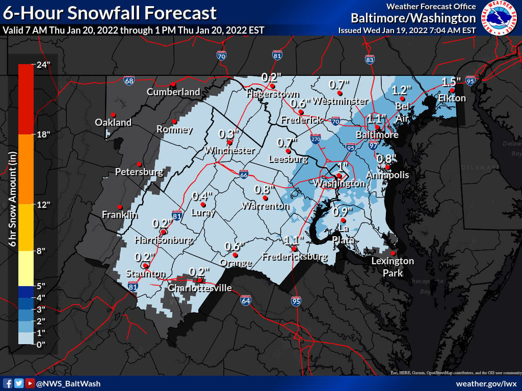 FREDERICKSBURG AREA WEATHER More snow headed our way?