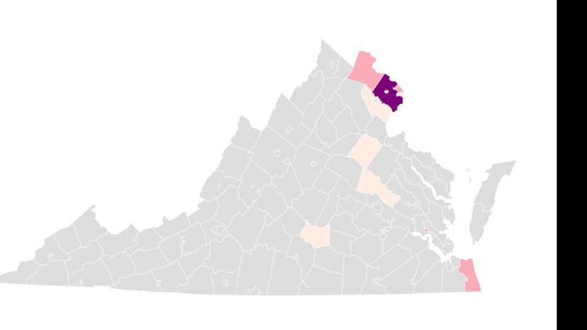 Map Of Covid 19 Cases In Virginia State Region