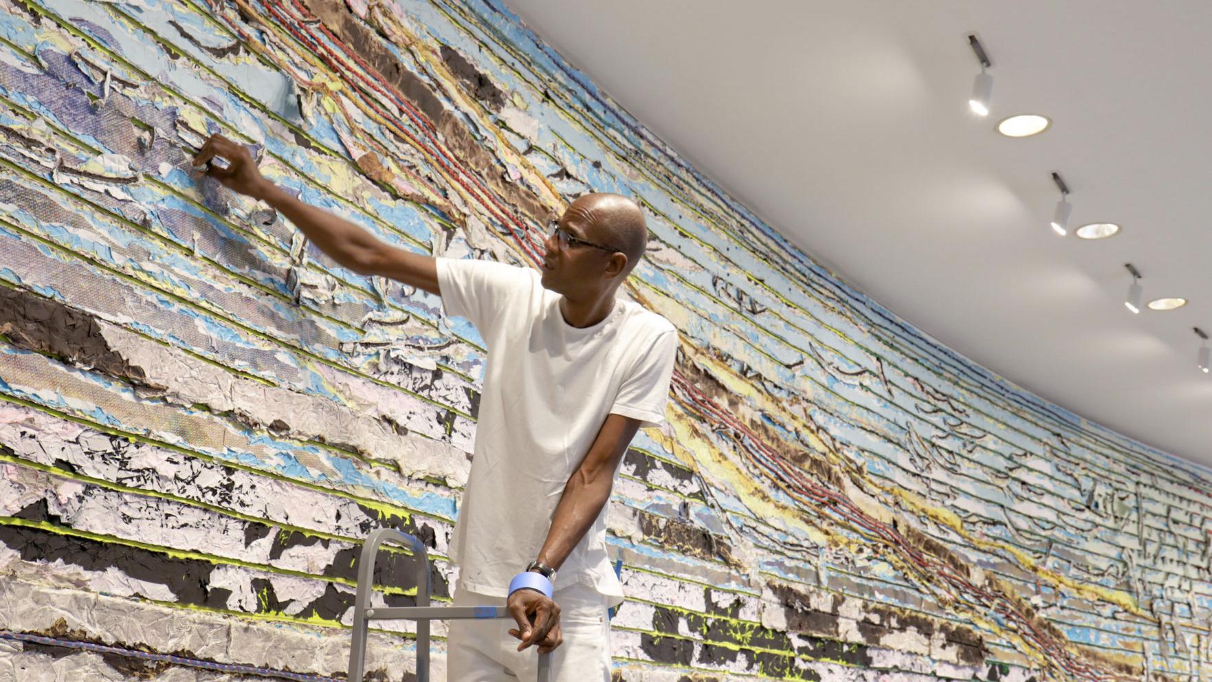 Mark Bradford S Pickett S Charge Storms Into Hirshhorn