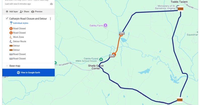 Pipe replacement to close Spotsylvania County road next week