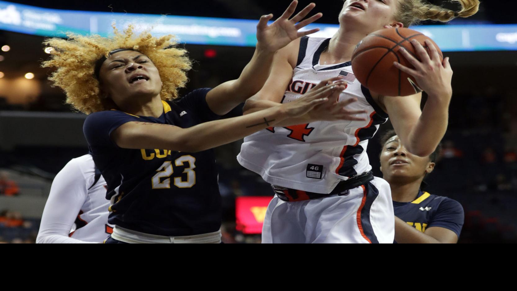 Virginia Women S Basketball Team Holds Off Coppin State To End