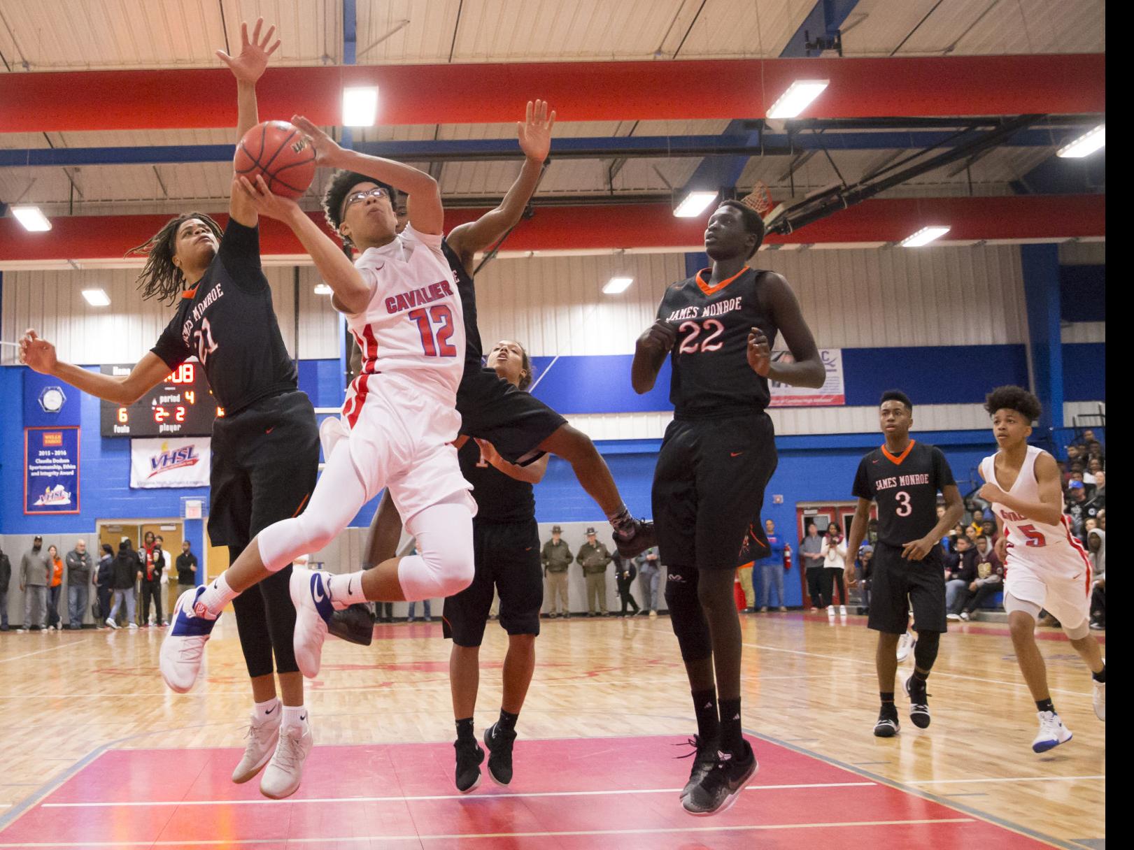 High School Boys Basketball Big Second Quarter Drives Caroline