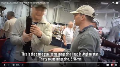 Political Candidate Buys Semi Automatic Rifle At Virginia Gun Show