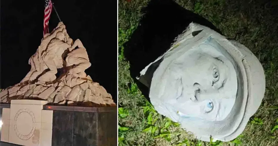 Group seeking donations to repair damaged Iwo Jima monument