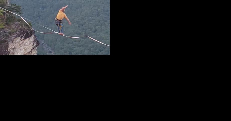 Day hikers at Linville Gorge agog by slacklining - Vimarsana News