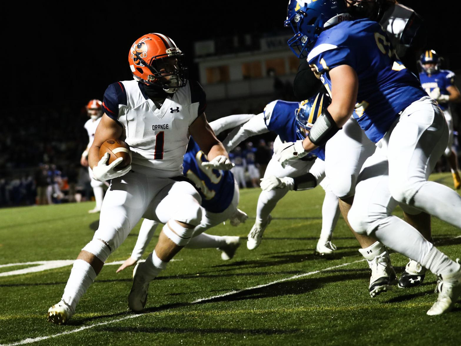 High School Football Alexander Powers Orange Past Western
