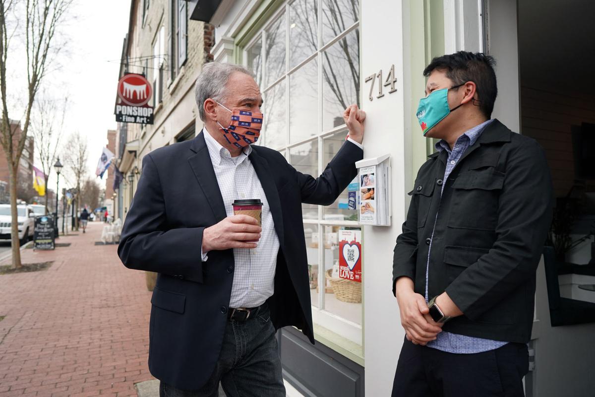 Sen. Kaine visits Fredericksburg