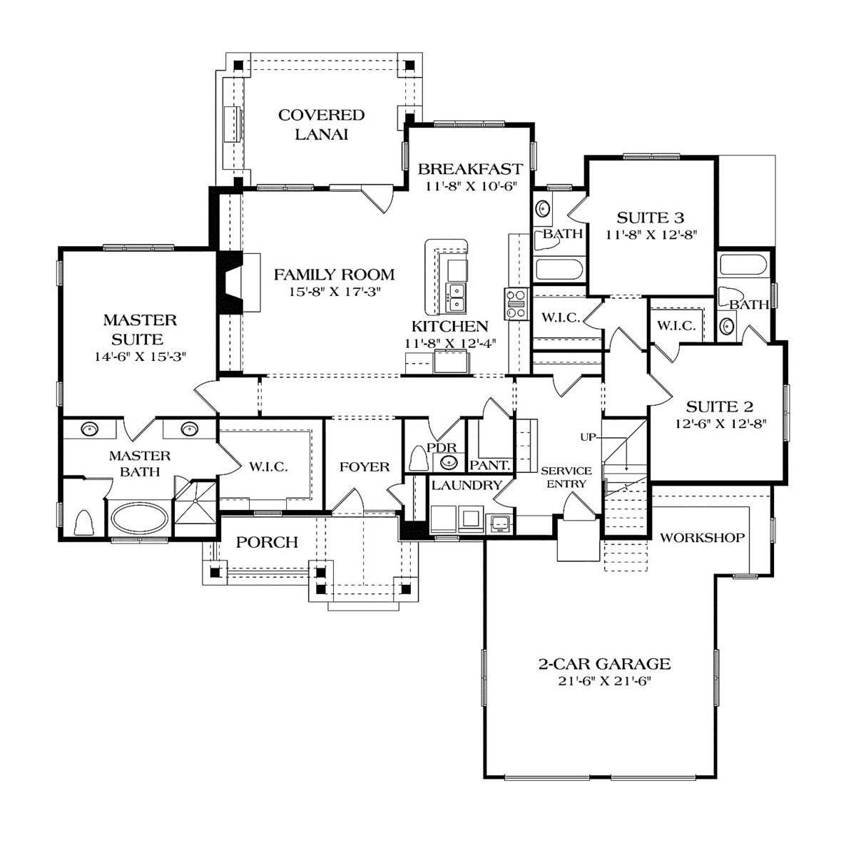 House Of The Week Craftsman Design Has A Wide Open Floor Plan