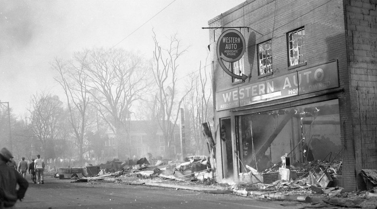 From the Archives Aftermath of 1955 Bowling Green fire