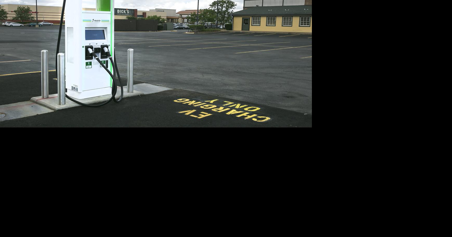 Spotsylvania mall adds electric vehicle charging station